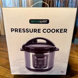 NEW! Servappetit 4 Liter Stainless Steel Digital Pressure Cooker Timer BOX